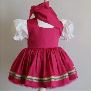 “Masha and the Bear” inspired  toddler dress